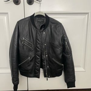 Generation Love Vegan leather bomber jacket